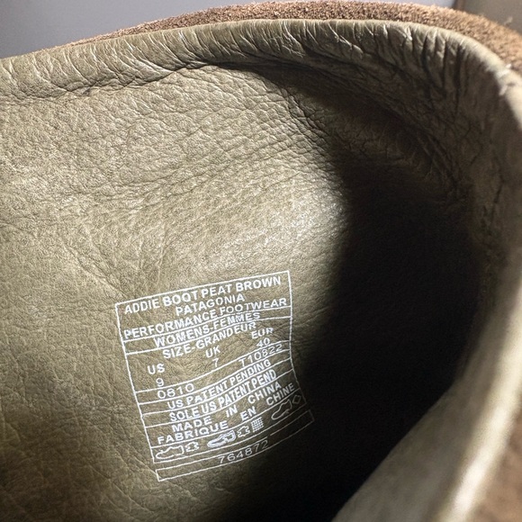 PATAGONIA Addie Peat Brown Leather Suede Boots - Picture 8 of 8